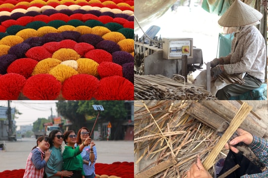 Sức sống mới tại làng nghề tăm hương Quảng Phú Cầu