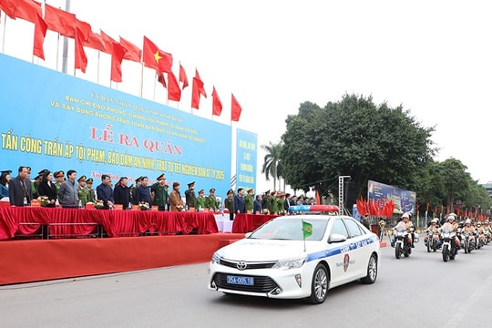 Ninh Bình ra quân cao điểm tấn công, trấn áp tội phạm dịp Tết Nguyên đán Ất Tỵ