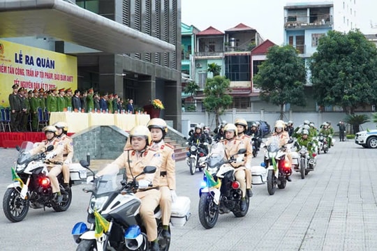 Phát động cao điểm tấn công, trấn áp tội phạm dịp Tết