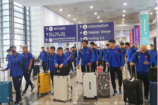 ĐT Việt Nam có mặt tại Manila, sẵn sàng cho trận gặp Philippines