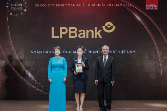 LPBank lọt Top đầu 50 Doanh nghiệp kinh doanh hiệu quả và nhà tuyển dụng được yêu thích 2024