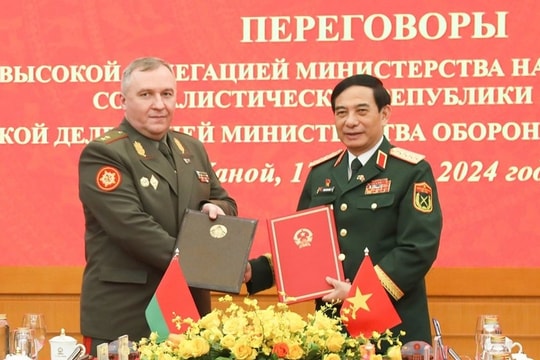 Thúc đẩy hợp tác quốc phòng Việt Nam - Belarus ngày càng đi vào chiều sâu, thiết thực, hiệu quả