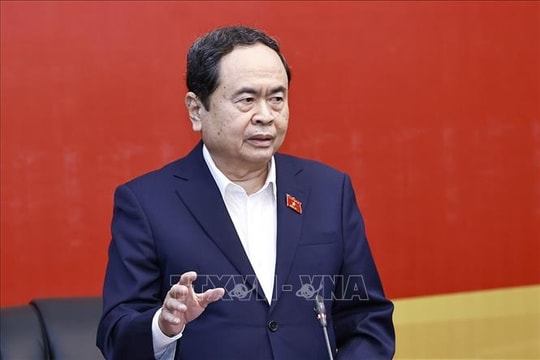 Chủ tịch Quốc hội Trần Thanh Mẫn làm việc với Ban Thường vụ Thành ủy Hải Phòng