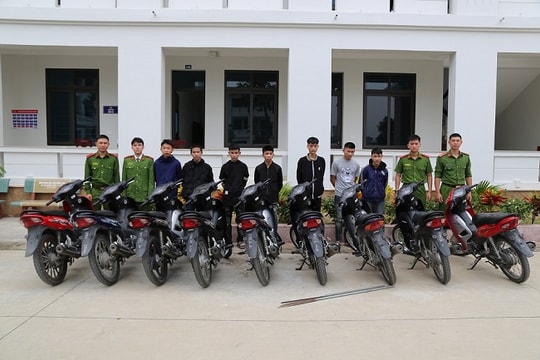 Nghệ An: Triệt xóa ổ nhóm thanh niên, vị thành niên chuyên trộm xe máy liên tỉnh