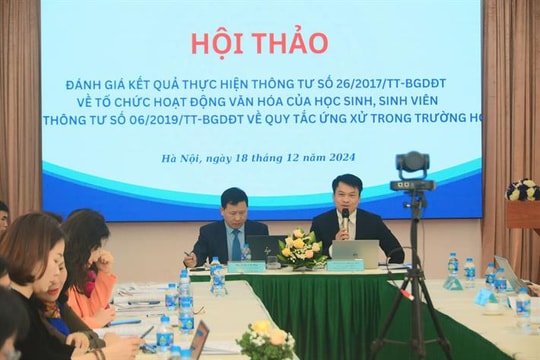 Xây dựng văn hóa trong học đường tạo ra giá trị cốt lõi để xây dựng trường học lành mạnh