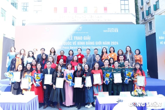 Lễ trao giải Báo chí toàn quốc về Bình đẳng giới năm 2024 vinh danh 24 tác phẩm xuất sắc nhất