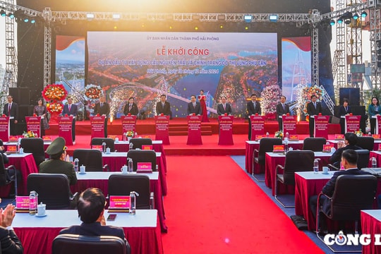 Hải Phòng khởi công cầu Nguyễn Trãi bắc qua sông Cấm trị giá hơn 6.235 tỷ đồng