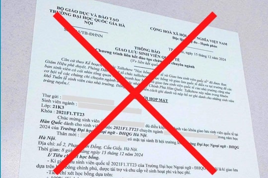 Mượn danh Đại học Quốc gia Hà Nội để lừa đảo