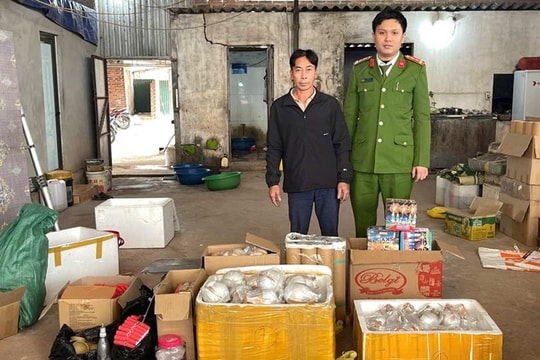 Bắt giữ nhóm đối tượng có hành vi sản xuất, buôn bán, tàng trữ pháo nổ trái phép ở Quảng Ninh