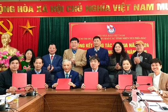 Cụm Thi đua Hội Nhà báo các tỉnh miền núi phía Bắc tổng kết công tác thi đua năm 2024