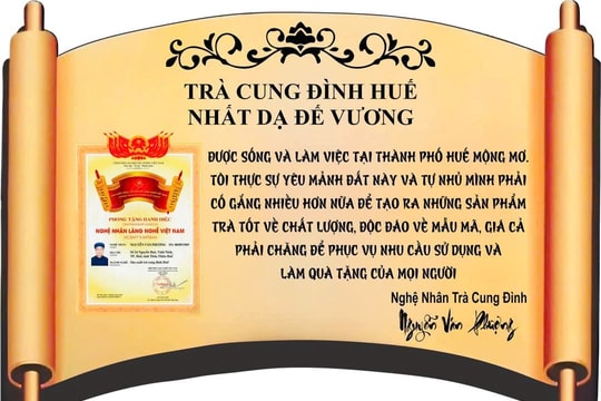 Trà Cung đình Huế Đức Phượng đã vươn tầm quốc tế