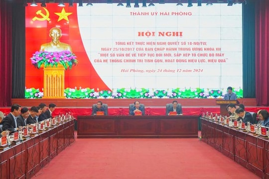 Hải Phòng: Cơ cấu lại đội ngũ cán bộ, tinh giản biên chế phải có cơ chế rõ ràng, minh bạch