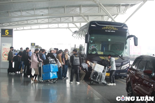 Hỗ trợ giải tỏa hành khách tại cảng hàng không, sân bay dịp cao điểm Tết 2025