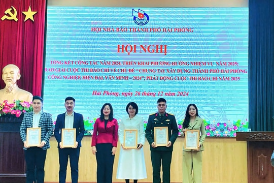 11 tác phẩm đạt giải báo chí "Chung tay xây dựng thành phố Hải Phòng công nghiệp, hiện đại, văn minh" lần thứ IV