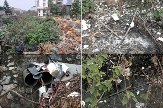 Nam Từ Liêm (Hà Nội):  Ao cạn trơ đáy, thành bãi rác lớn ô nhiễm giữa khu dân cư