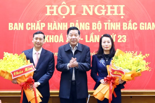 Bắc Giang có 2 tân Phó Bí thư Tỉnh ủy