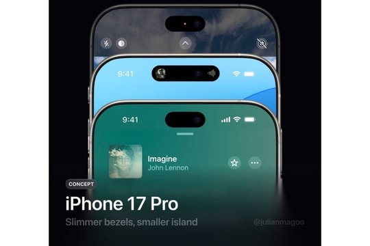 Rò rỉ hình ảnh iPhone 17 Pro với thiết kế mặt trước đột phá