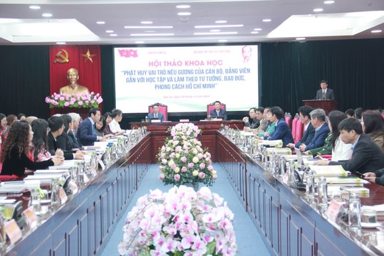 Phát huy vai trò nêu gương của cán bộ, đảng viên gắn với học tập và làm theo Bác