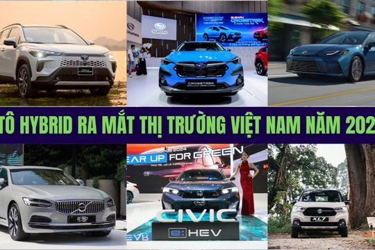 Những mẫu xe lai hybrid ra mắt thị trường ô tô Việt Nam trong năm 2024