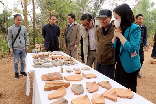 Phát hiện gần 1.300 di vật khảo cổ tại chùa Hoành Mô ở Bắc Giang