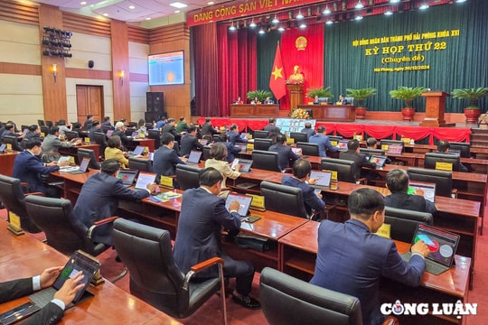 Kỳ họp thứ 22 HĐND TP Hải Phòng thông qua 8 Nghị quyết quan trọng