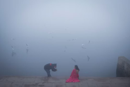 Ô nhiễm không khí khiến khói bụi bao trùm dày đặc thủ đô Delhi của Ấn Độ