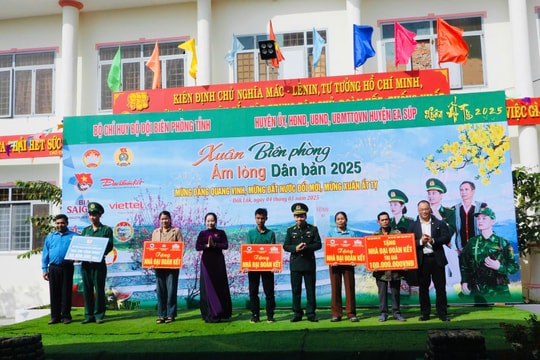 Xuân Biên phòng tỉnh Đắk Lắk năm 2025: Ấm lòng dân bản nơi biên cương Tổ quốc