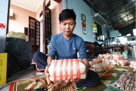 Giò nây lên mâm cỗ Tết tại Thái Bình