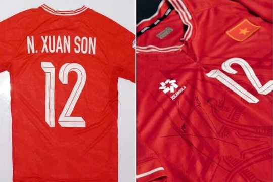 Áo thi đấu của tiền đạo Xuân Son được đấu giá gây quỹ từ thiện
