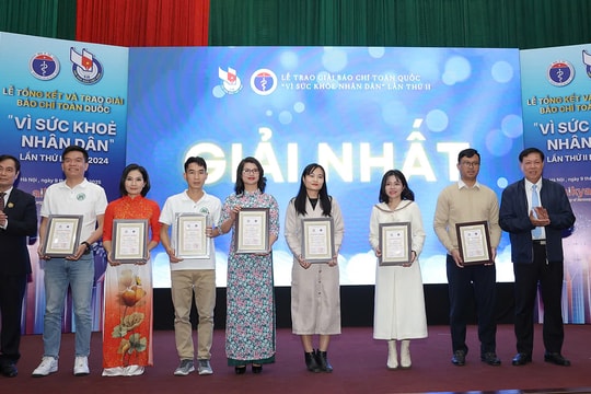 59 tác phẩm xuất sắc đoạt Giải Báo chí toàn quốc “Vì Sức khỏe nhân dân” lần thứ 2