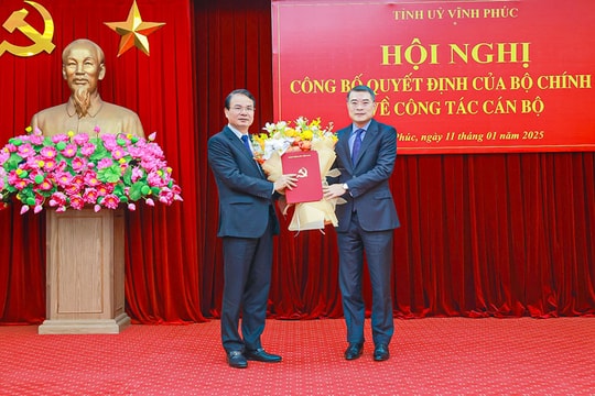 Bí thư Tỉnh ủy Lào Cai Đặng Xuân Phong được điều động, chỉ định giữ chức Bí thư Tỉnh ủy Vĩnh Phúc