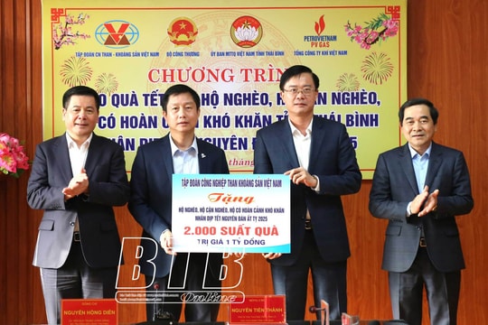 Bộ trưởng Bộ Công Thương Nguyễn Hồng Diên thăm, chúc tết tại Thái Bình