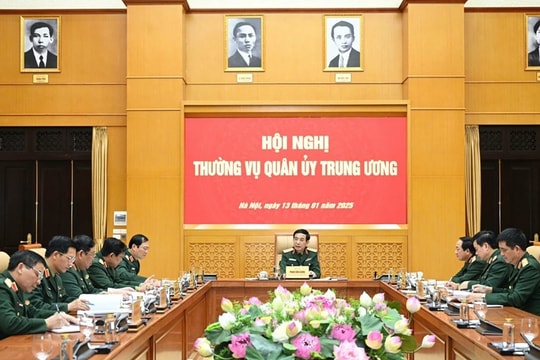 Đại tướng Phan Văn Giang chủ trì Hội nghị Thường vụ Quân ủy Trung ương