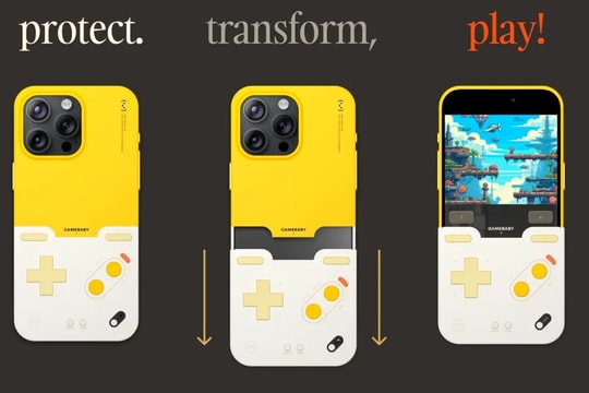Biến iPhone thành máy chơi game cổ điển với ốp lưng Gamebaby