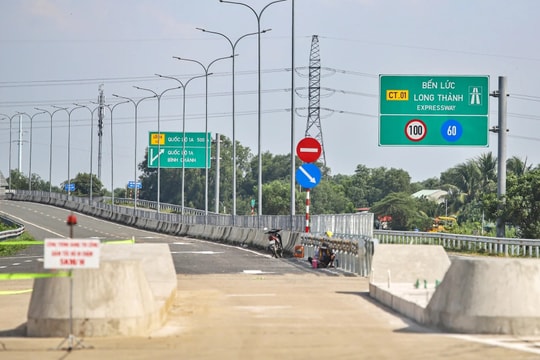 Lộ trình cho phương tiện lưu thông trên cao tốc Bến Lức - Long Thành