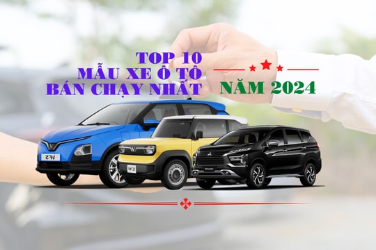 Top 10 ô tô bán chạy nhất thị trường Việt Nam năm 2024