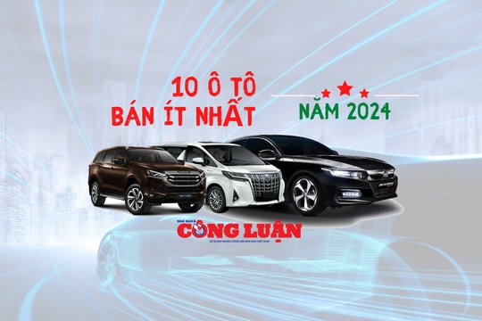 10 ô tô bán ít nhất năm 2024: Nhiều mẫu xe lao dốc không phanh