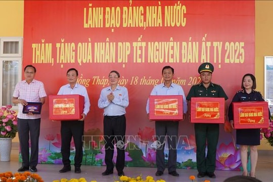 Phó Chủ tịch Quốc hội Nguyễn Đức Hải thăm, chúc Tết tại Đồng Tháp