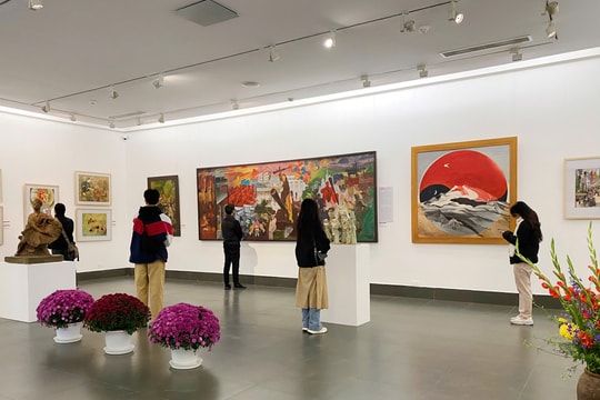 “95 mùa Xuân có Đảng” qua lăng kính mỹ thuật