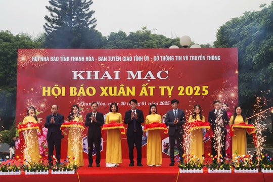 Thanh Hoá: Trưng bày hơn 300 ấn phẩm tại Hội Báo Xuân Ất Tỵ 2025