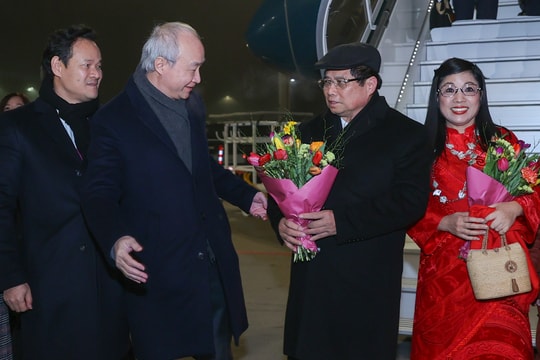 Thủ tướng Phạm Minh Chính bắt đầu chuyến công tác dự Hội nghị WEF Davos 55 tại Thụy Sĩ