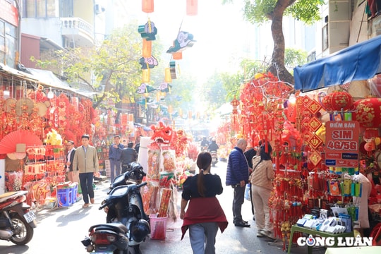 Nhộn nhịp không khí chợ Tết tại phố cổ Hà Nội