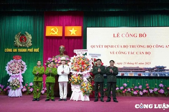 Bổ nhiệm Phó Giám đốc Công an TP Huế