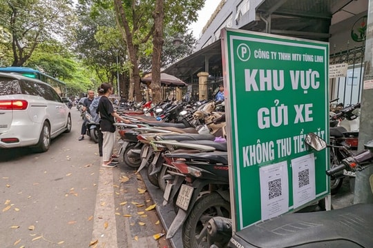 Mở rộng dịch vụ trông giữ xe không dùng tiền mặt trên toàn TP.Hà Nội