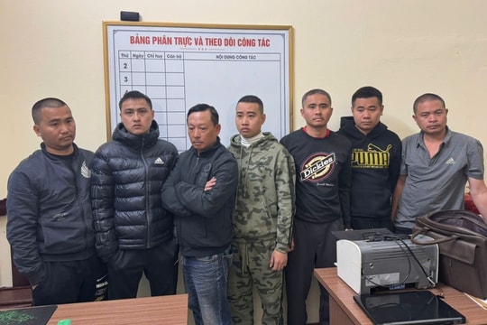 Thanh Hoá: Bắt ổ nhóm "phân lô" vỉa hè bảo kê bán đào Tết