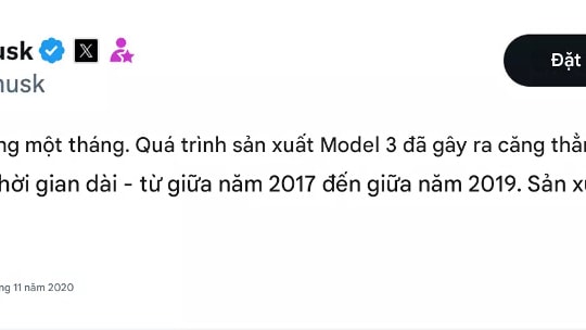 Elon Musk thừa nhận Tesla đã cách bờ vực phá sản một tháng sau khi tung ra sản phẩm này