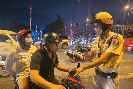 TP HCM: Lập biên bản hơn 3.500 trường hợp vi phạm giao thông trong 5 ngày Tết