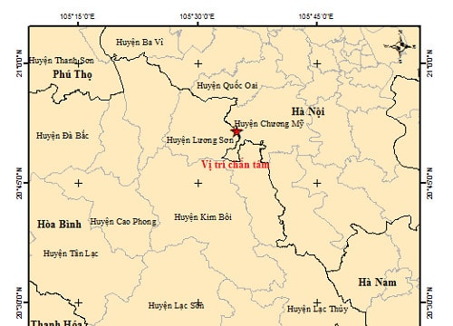 Động đất ở Chương Mỹ, Hà Nội, người dân cảm nhận rõ sự rung lắc