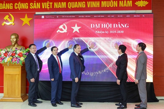 Báo Hà Tĩnh ra mắt chuyên trang đại hội Đảng, phát động thi đua 100 năm Báo chí cách mạng