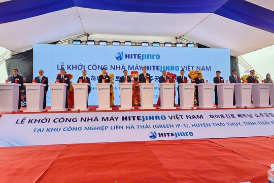 Khởi công xây dựng Nhà máy sản xuất rượu soju tại Khu Công nghiệp Liên Hà Thái